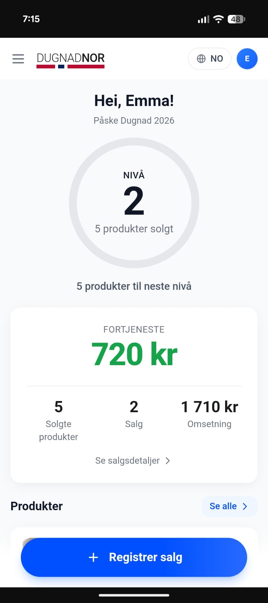 Selgerne selger
